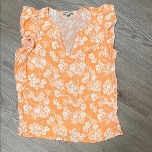 Floral Orange Women's Top